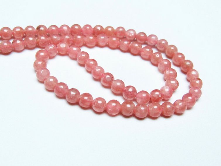 インカローズ ロードクロサイト ネックレス 4mm [t423-1869] 3枚目