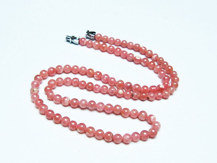 インカローズ ロードクロサイト ネックレス 4mm [t423-1874] 2枚目