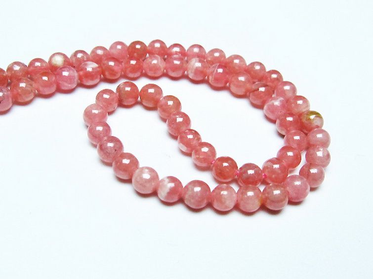 インカローズ ロードクロサイト ネックレス 4mm [t423-1874] 3枚目