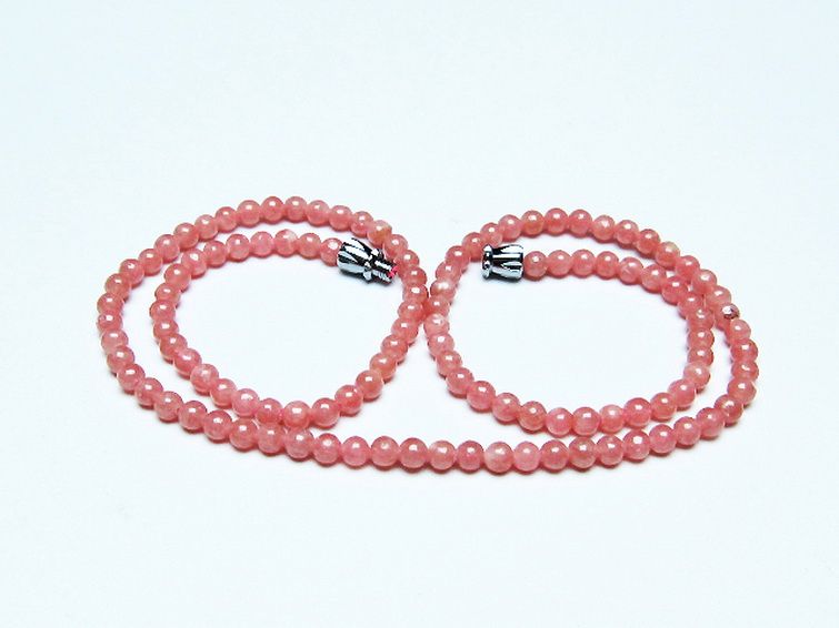 インカローズ ロードクロサイト ネックレス 4mm [t423-1878] 1枚目