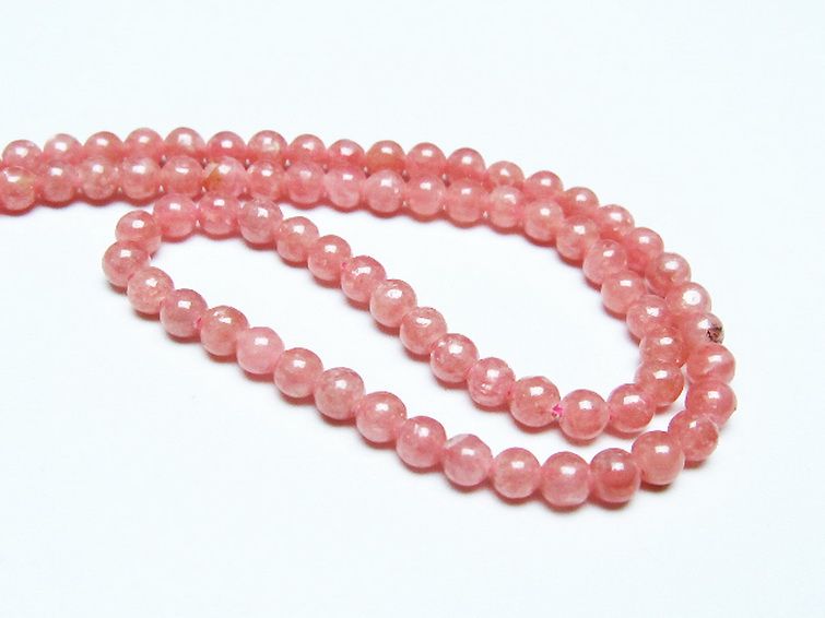 インカローズ ロードクロサイト ネックレス 4mm [t423-1878] 3枚目