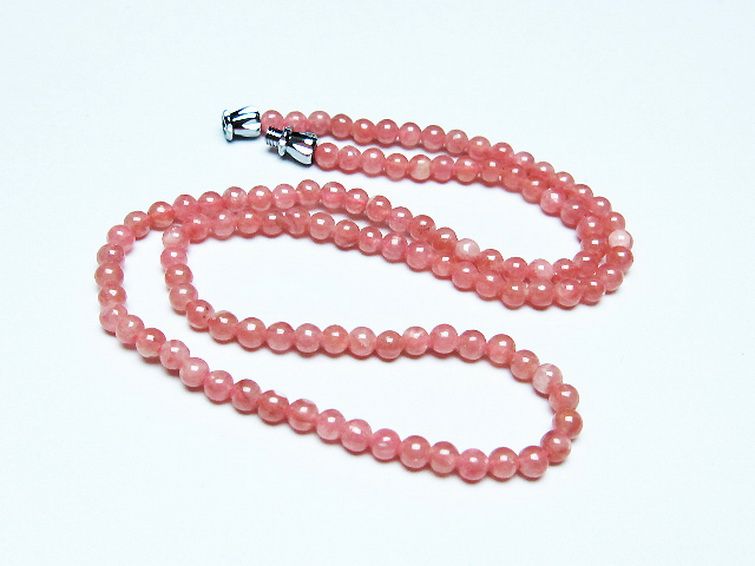 インカローズ ロードクロサイト ネックレス 4mm [t423-1883] 2枚目