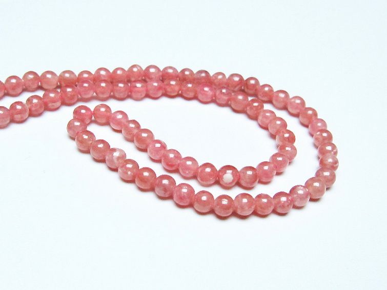 インカローズ ロードクロサイト ネックレス 4mm [t423-1883] 3枚目