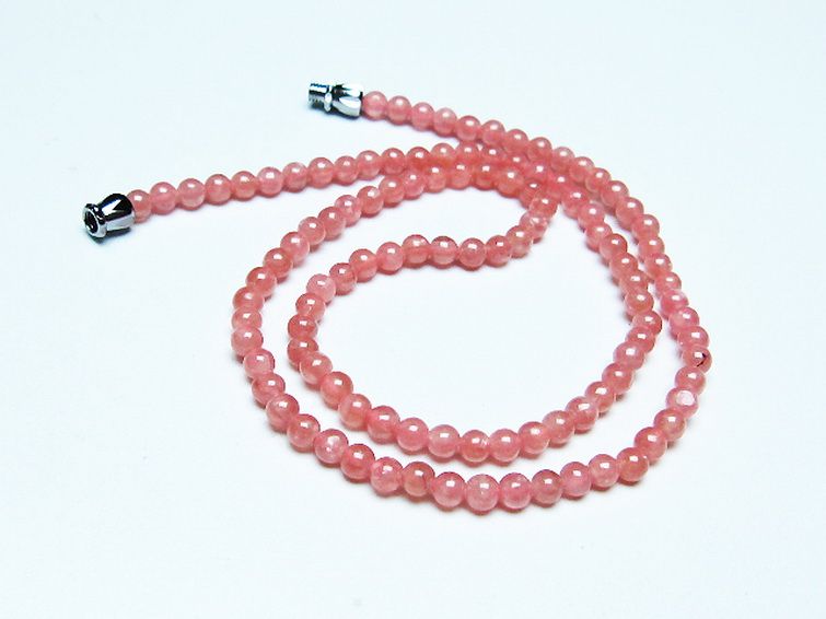 インカローズ ロードクロサイト ネックレス 4mm [t423-1891] 2枚目