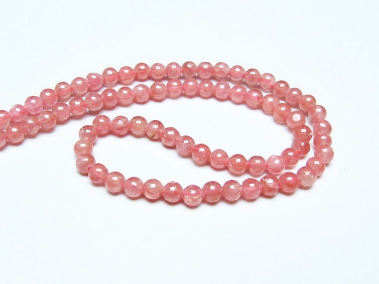 インカローズ ロードクロサイト ネックレス 4mm [t423-1891] 3枚目