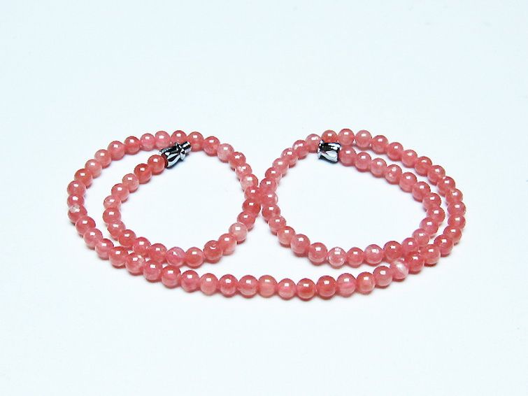 インカローズ ロードクロサイト ネックレス 4mm [t423-1898] 1枚目