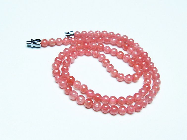 インカローズ ロードクロサイト ネックレス 4mm [t423-1898] 2枚目