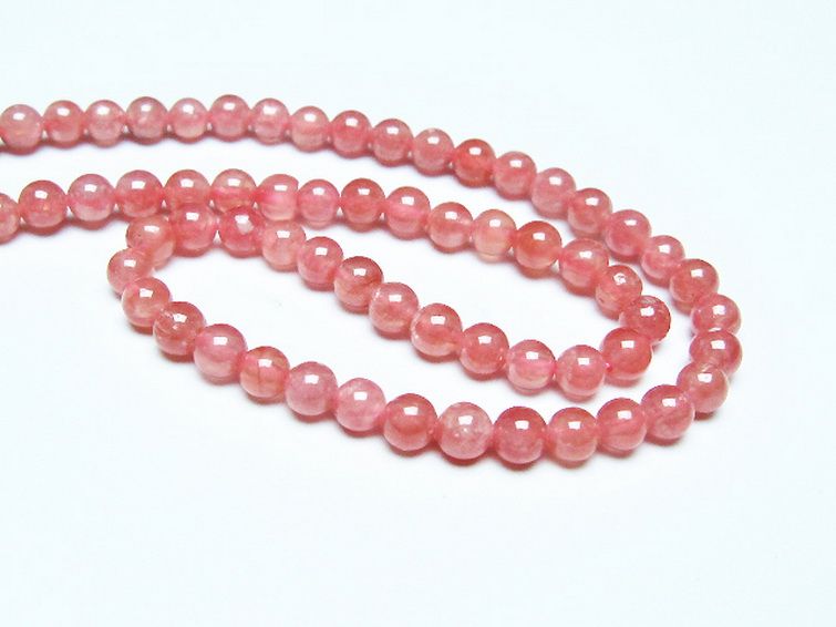 インカローズ ロードクロサイト ネックレス 4mm [t423-1898] 3枚目