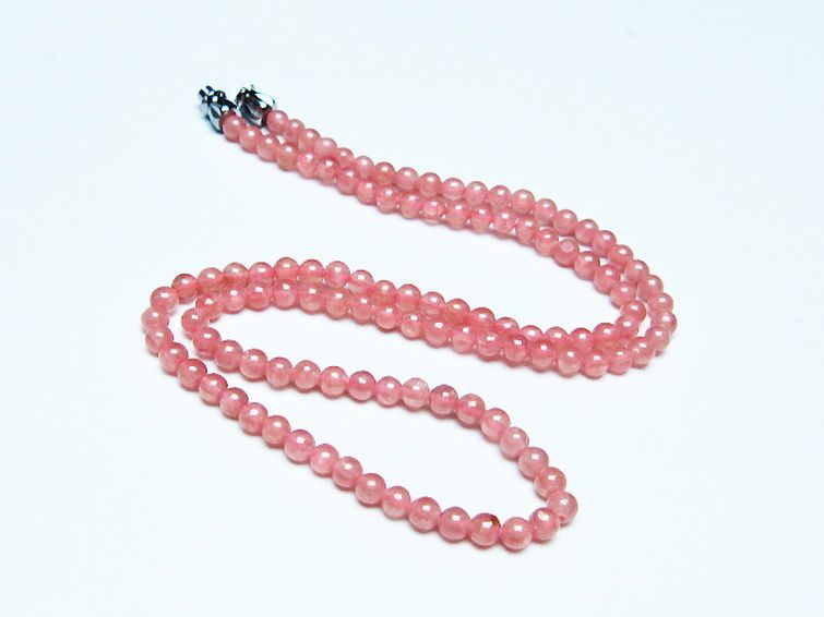 インカローズ ロードクロサイト ネックレス 4mm [t423-1902] 2枚目