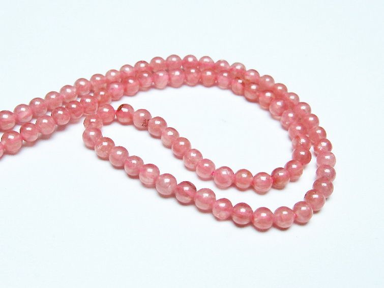 インカローズ ロードクロサイト ネックレス 4mm [t423-1902] 3枚目