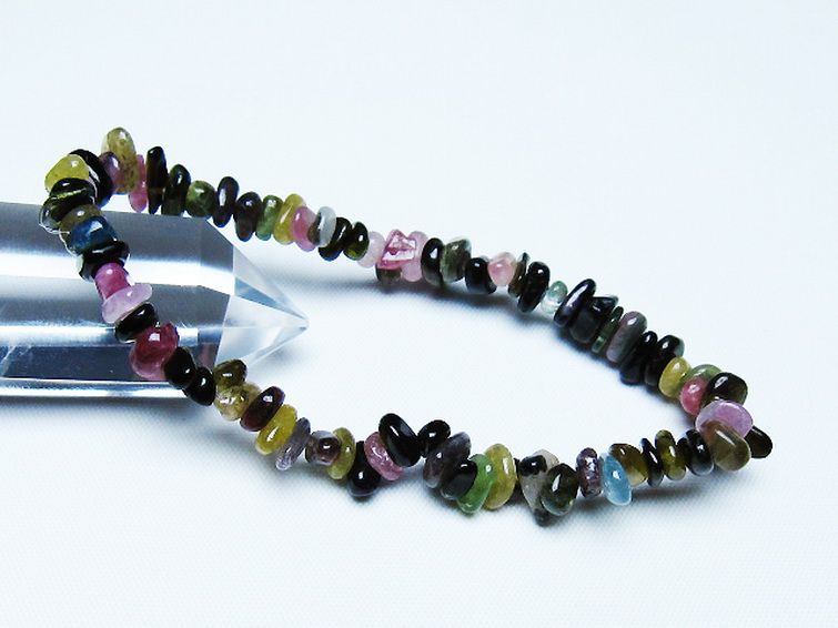 ミックスカラートルマリン ブレスレット [T429-1046] 1枚目