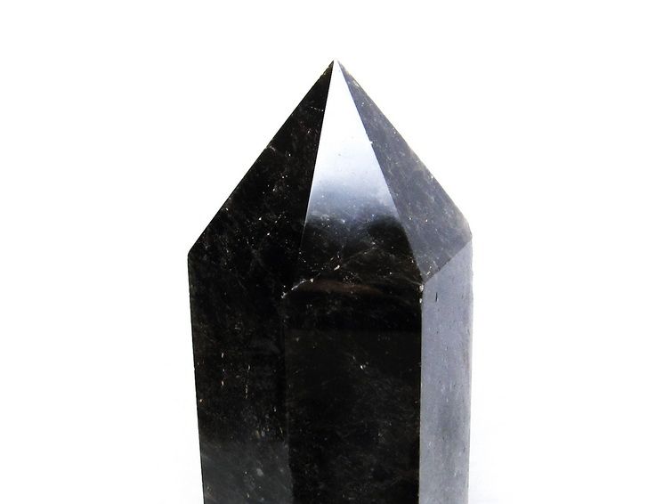 2.1Kg モリオン 純天然 黒水晶 六角柱[T43-6983] 2枚目