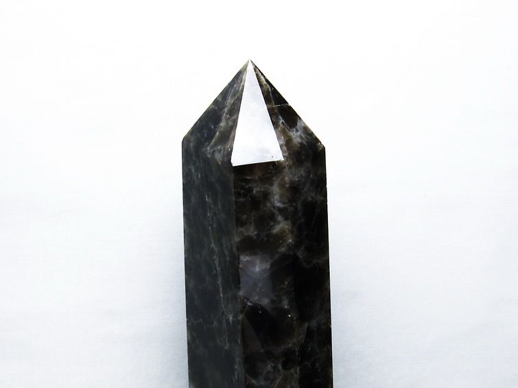 3.5Kg モリオン 純天然 黒水晶 六角柱[T43-7569] 3枚目