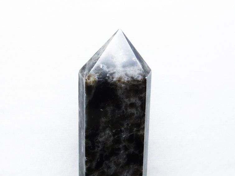 1Kg モリオン 純天然 黒水晶 六角柱[T43-7607] 2枚目