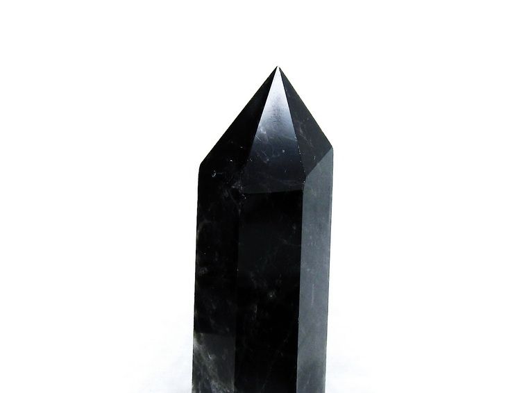 モリオン 純天然 黒水晶 六角柱[T43-7682] 3枚目