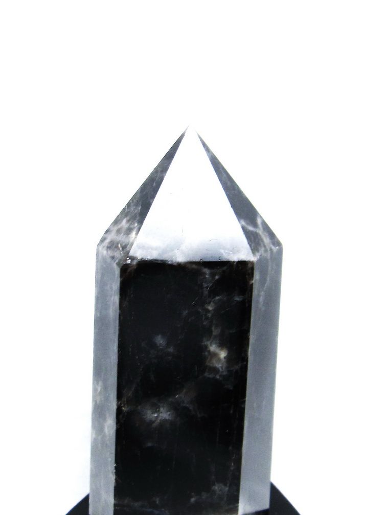モリオン 純天然 黒水晶 六角柱[T43-7690] 2枚目