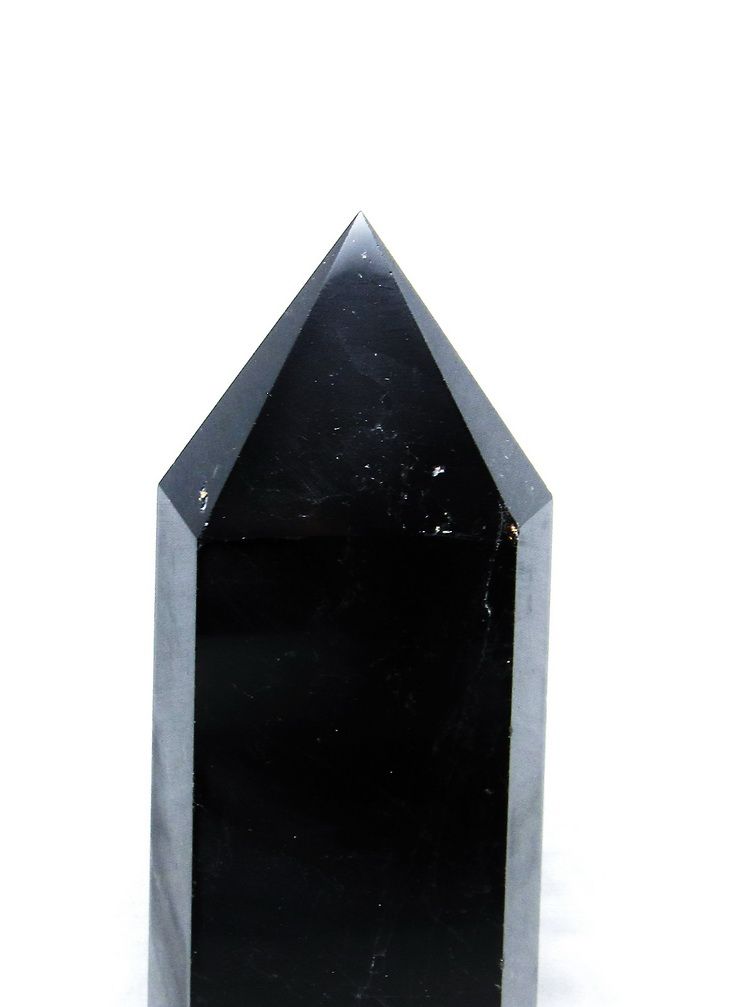 1.4Kg モリオン 純天然 黒水晶 六角柱[T43-7699] 2枚目