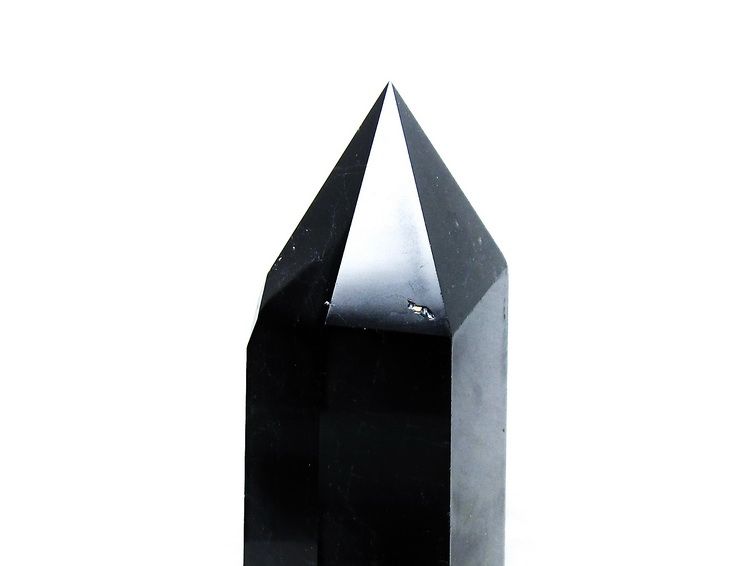 1.4Kg モリオン 純天然 黒水晶 六角柱[T43-7699] 3枚目