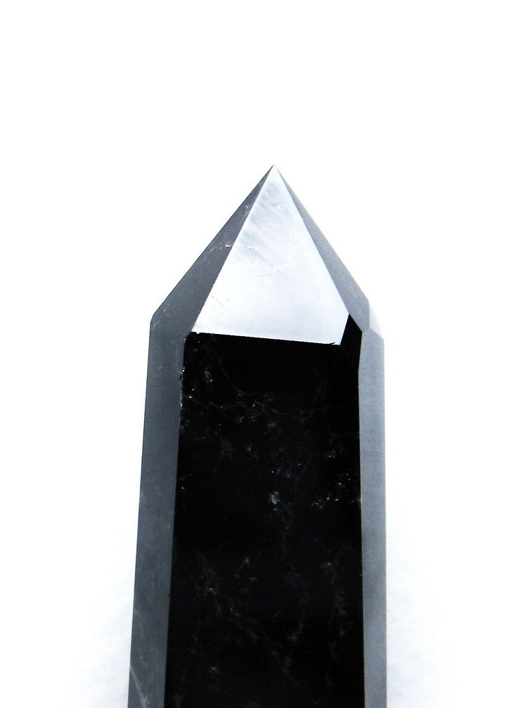 3.5Kg モリオン 純天然 黒水晶 六角柱[T43-7726] 2枚目