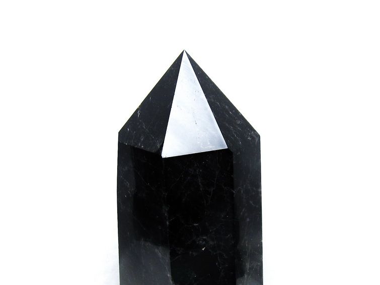 3.9Kg モリオン 純天然 黒水晶 六角柱[T43-7728] 3枚目