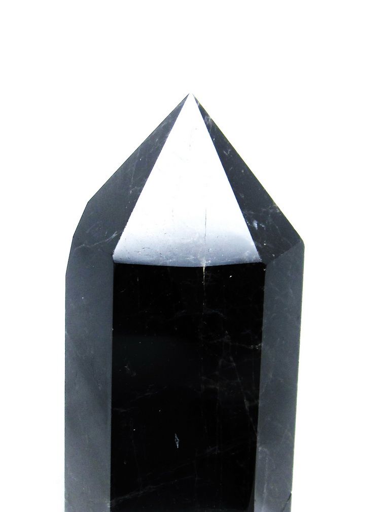 2.5Kg モリオン 純天然 黒水晶 六角柱[T43-7729] 2枚目