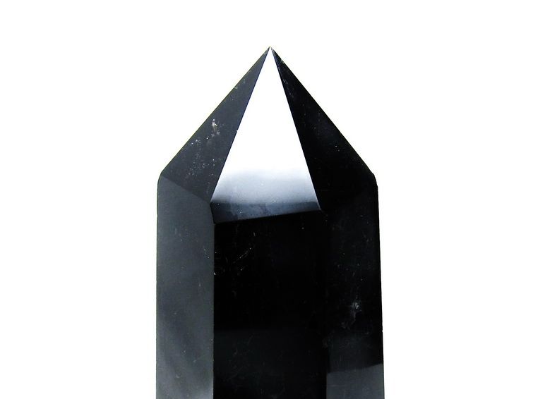 2.2Kg モリオン 純天然 黒水晶 六角柱[T43-7730] 3枚目