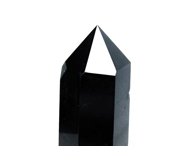 1.4Kg モリオン 純天然 黒水晶 六角柱[T43-7737] 3枚目