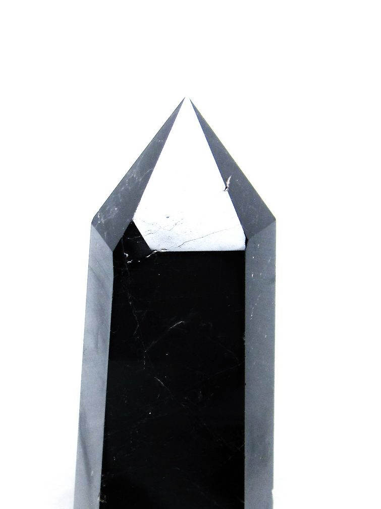 2Kg モリオン 純天然 黒水晶 六角柱[T43-7738] 2枚目