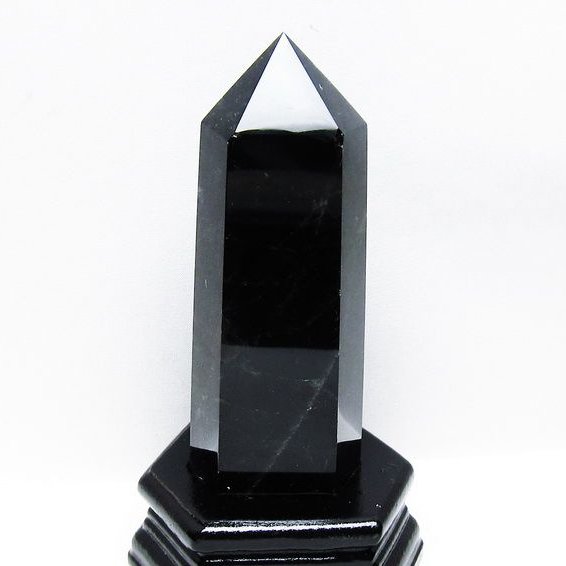 1.7Kg モリオン 純天然 黒水晶 六角柱 t43-8234 : 誠安天然石専門店