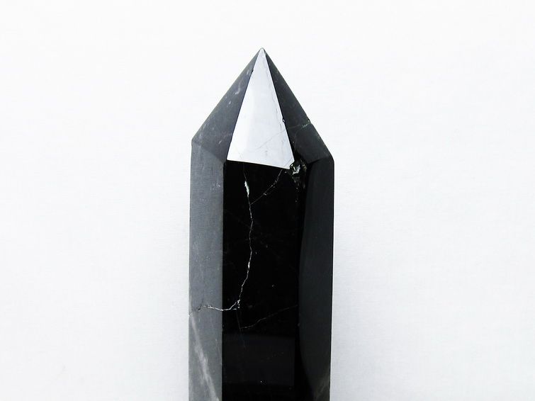 1.1Kg モリオン 純天然 黒水晶 六角柱[T43-8126] 3枚目