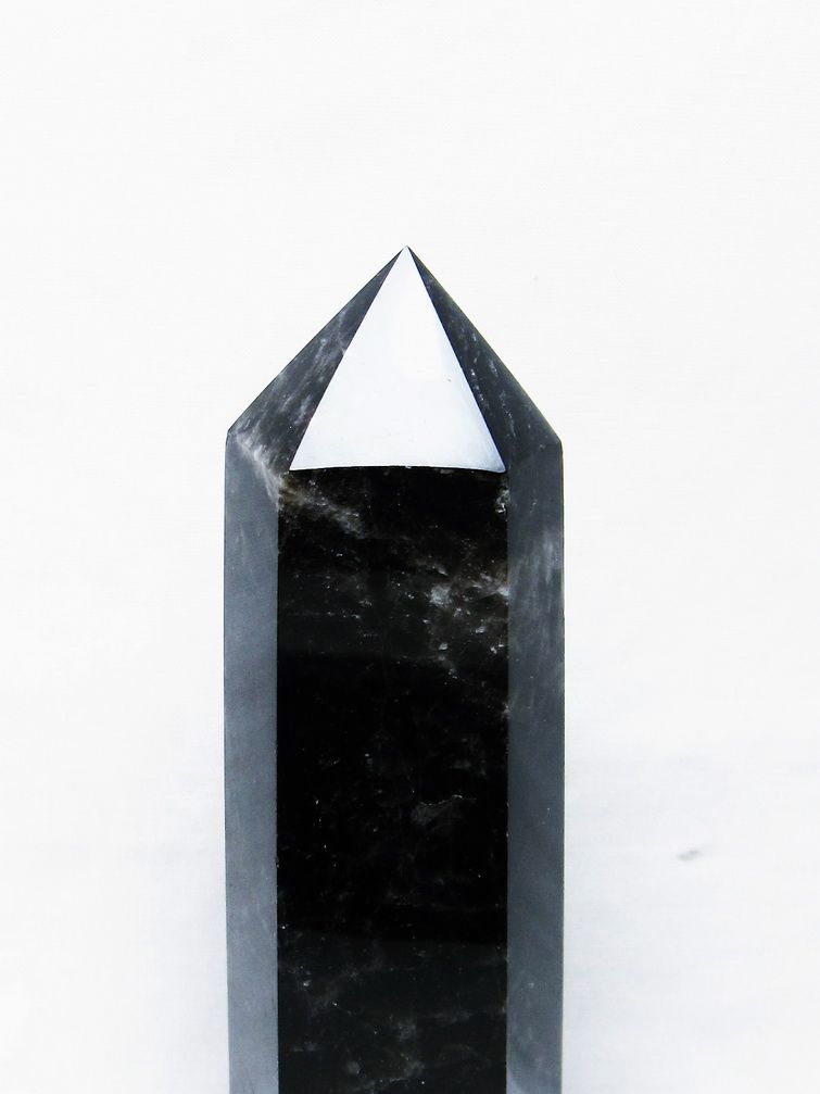 モリオン 純天然 黒水晶 六角柱[T43-8184] 2枚目