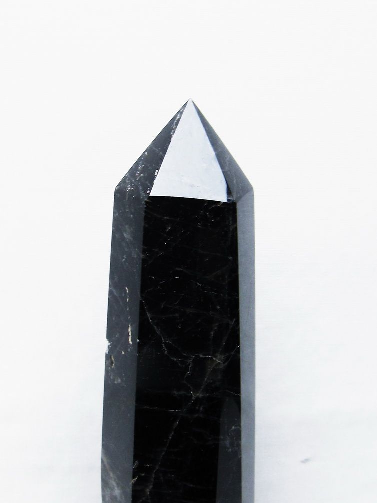 モリオン 純天然 黒水晶 六角柱[T43-8191] 2枚目