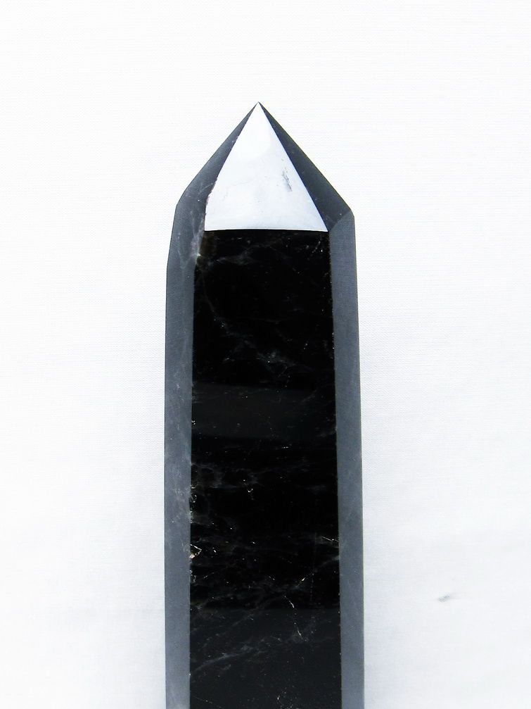 モリオン 純天然 黒水晶 六角柱[T43-8195] 2枚目