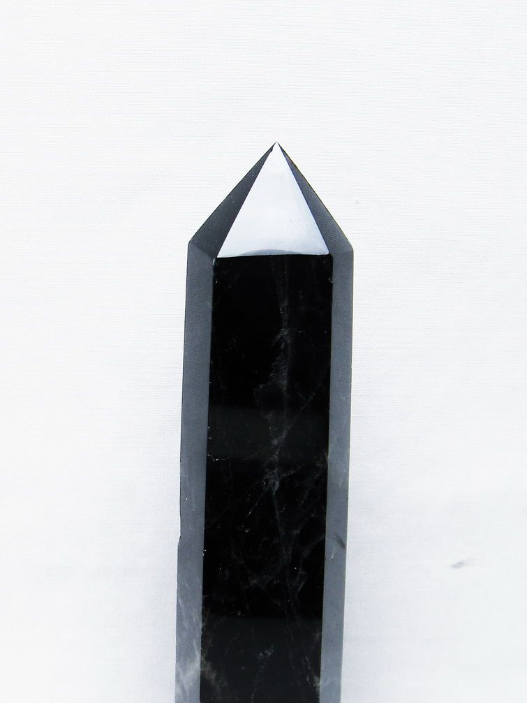 モリオン 純天然 黒水晶 六角柱 [t43-8208] 2枚目