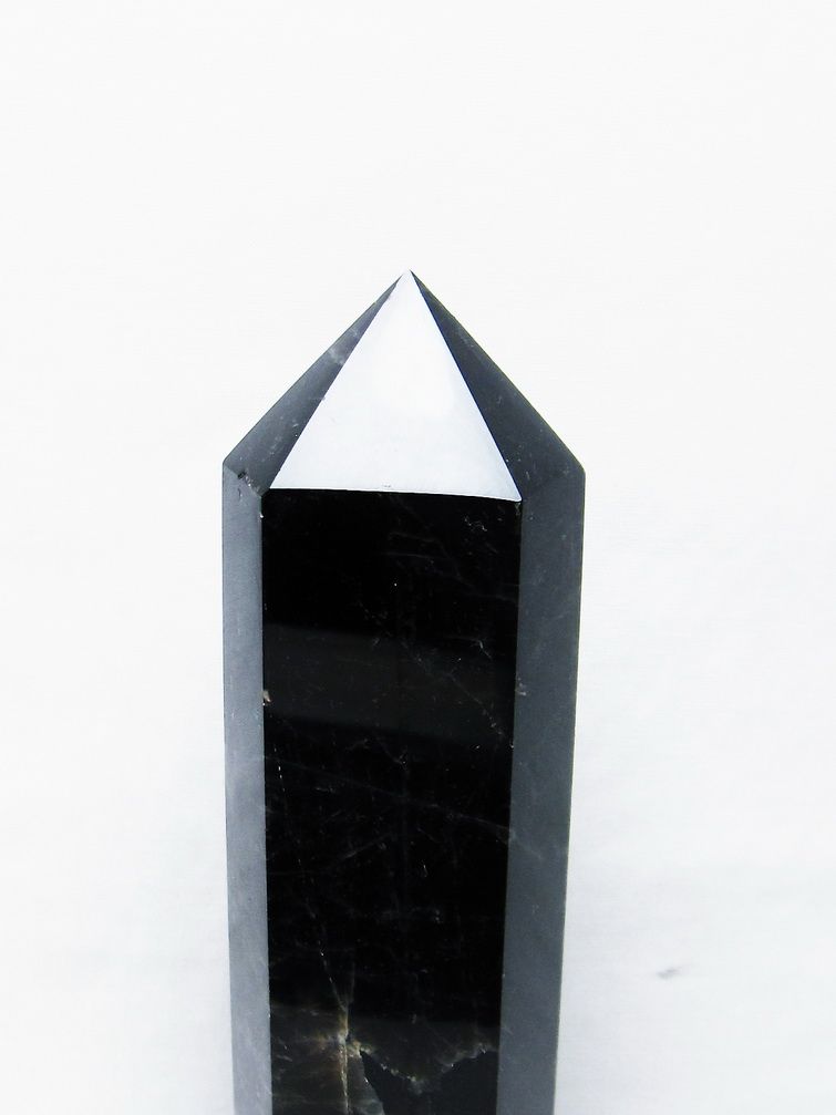 モリオン 純天然 黒水晶 六角柱[T43-8216] 2枚目