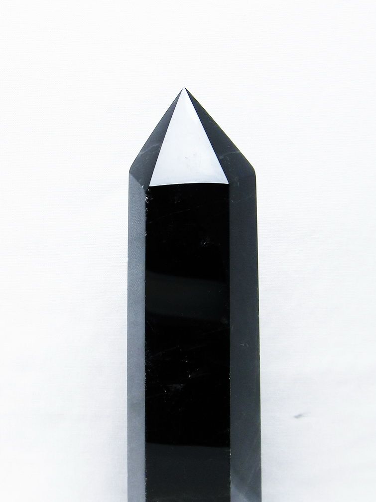 モリオン 純天然 黒水晶 六角柱[T43-8217] 2枚目