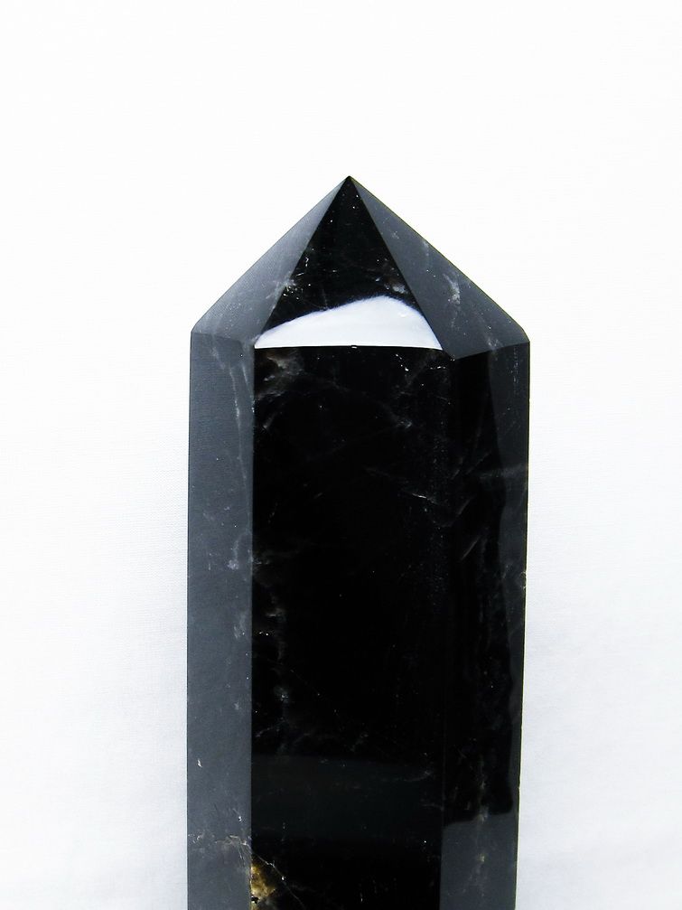 2.2Kg モリオン 純天然 黒水晶 六角柱[T43-8227] 2枚目