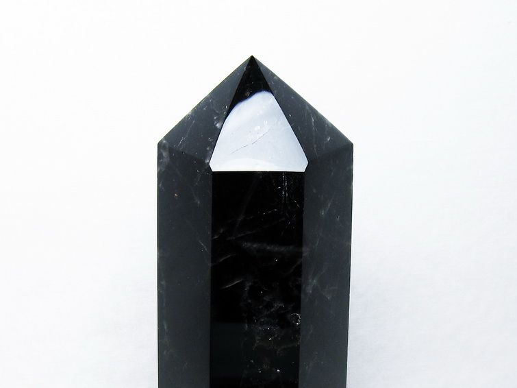 2.2Kg モリオン 純天然 黒水晶 六角柱[T43-8227] 3枚目