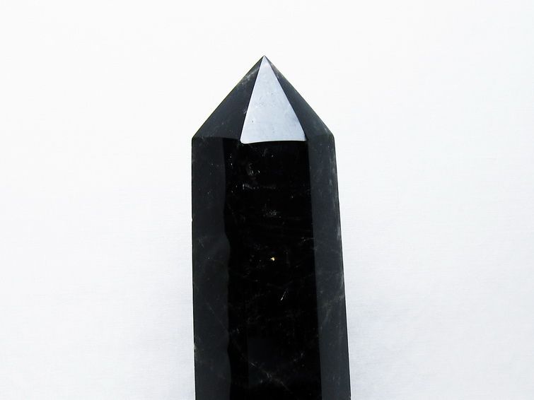 1.3Kg モリオン 純天然 黒水晶 六角柱[T43-8229] 3枚目
