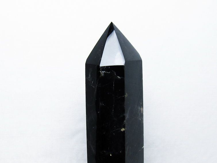1.3Kg モリオン 純天然 黒水晶 六角柱[T43-8240] 3枚目