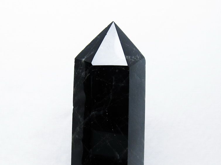 1.6Kg モリオン 純天然 黒水晶 六角柱[T43-8241] 3枚目