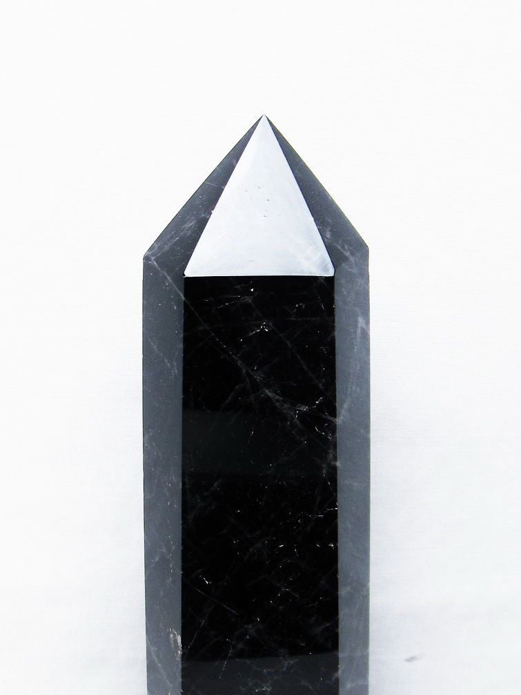 1.5Kg モリオン 純天然 黒水晶 六角柱[T43-8247] 2枚目
