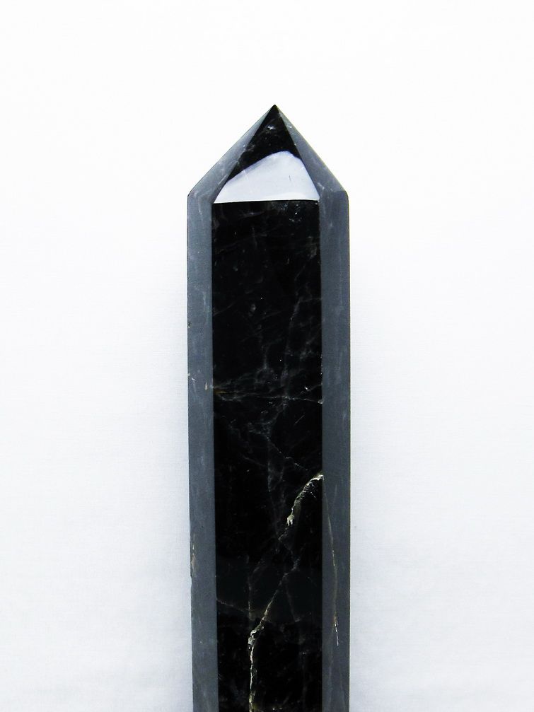 2.2Kg モリオン 純天然 黒水晶 六角柱[T43-8286] 2枚目