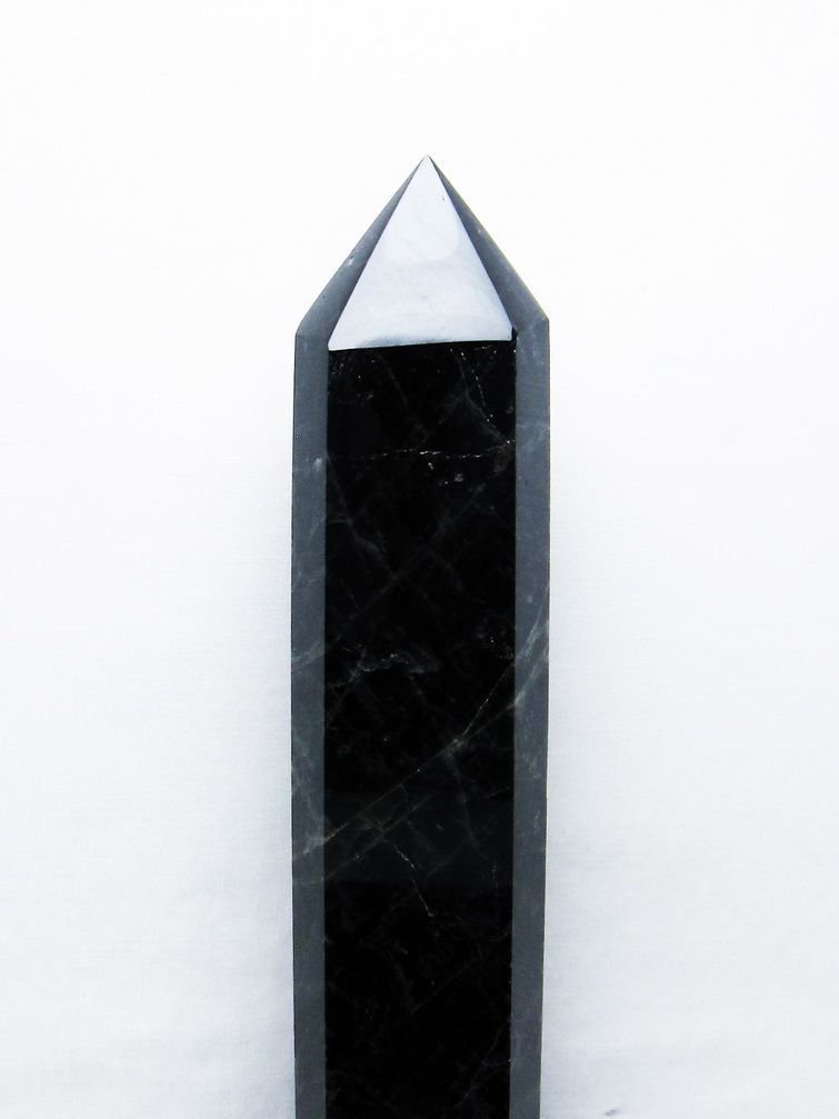 2.2Kg モリオン 純天然 黒水晶 六角柱[T43-8287] 2枚目