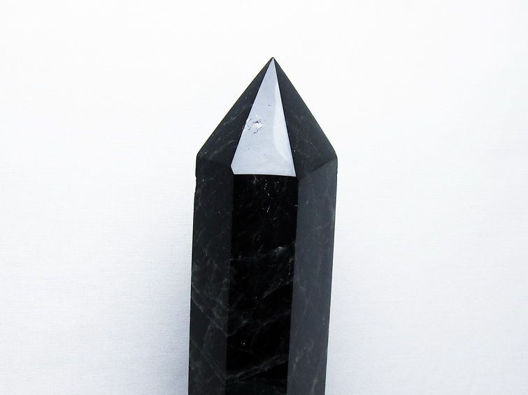 2.2Kg モリオン 純天然 黒水晶 六角柱[T43-8287] 3枚目