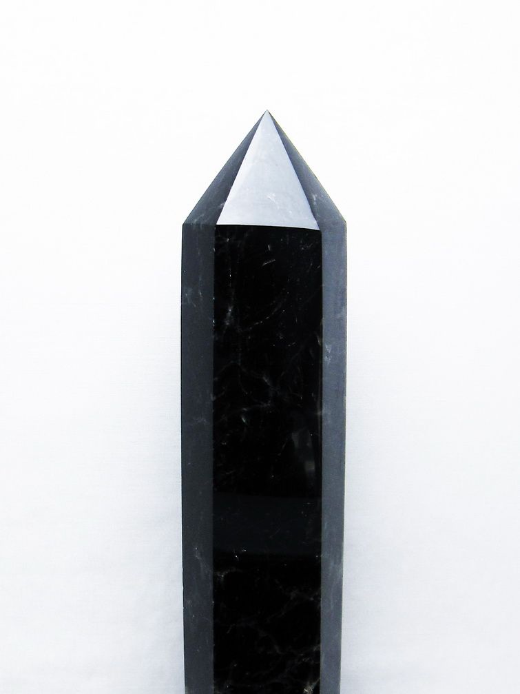 2.2Kg モリオン 純天然 黒水晶 六角柱[T43-8288] 2枚目