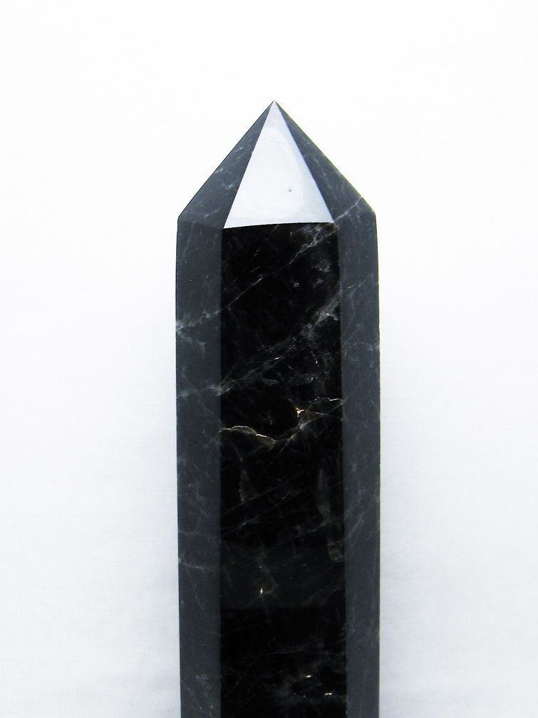 3.6Kg モリオン 純天然 黒水晶 六角柱[T43-8299] 2枚目