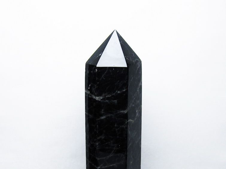3.6Kg モリオン 純天然 黒水晶 六角柱[T43-8299] 3枚目