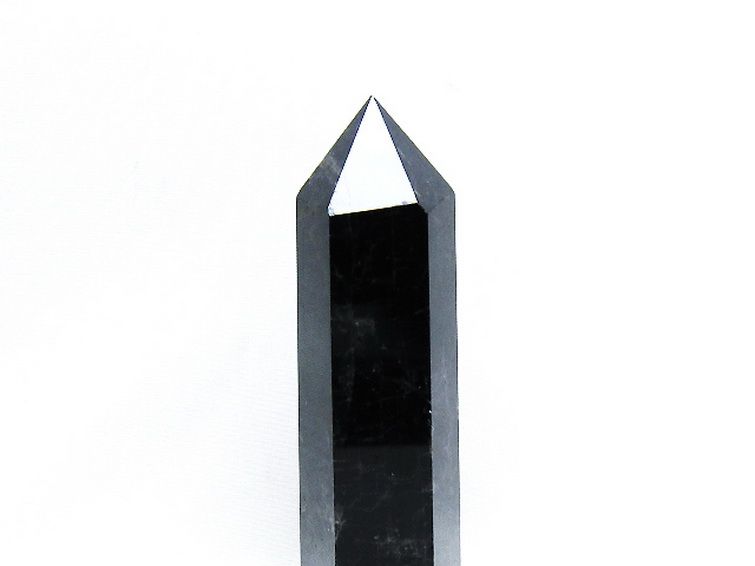 モリオン 純天然 黒水晶 六角柱 [t43-8344] 2枚目