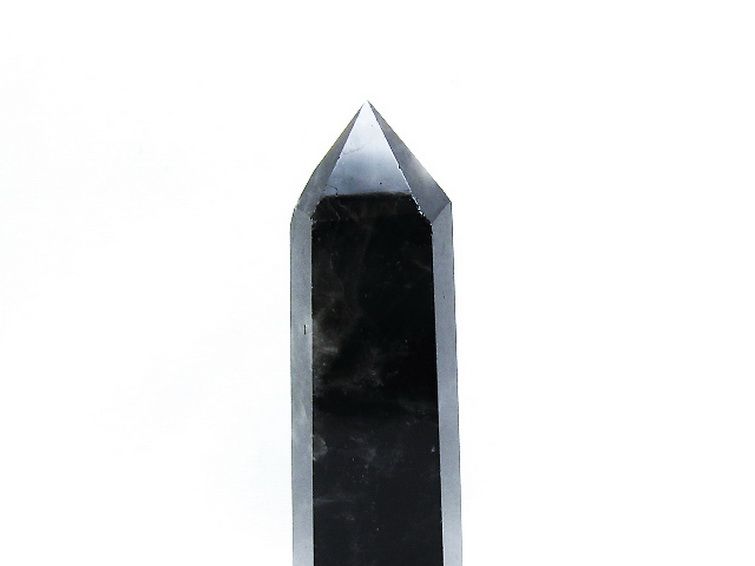 モリオン 純天然 黒水晶 六角柱[T43-8347] 2枚目